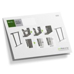 Cover set for standard sliding door